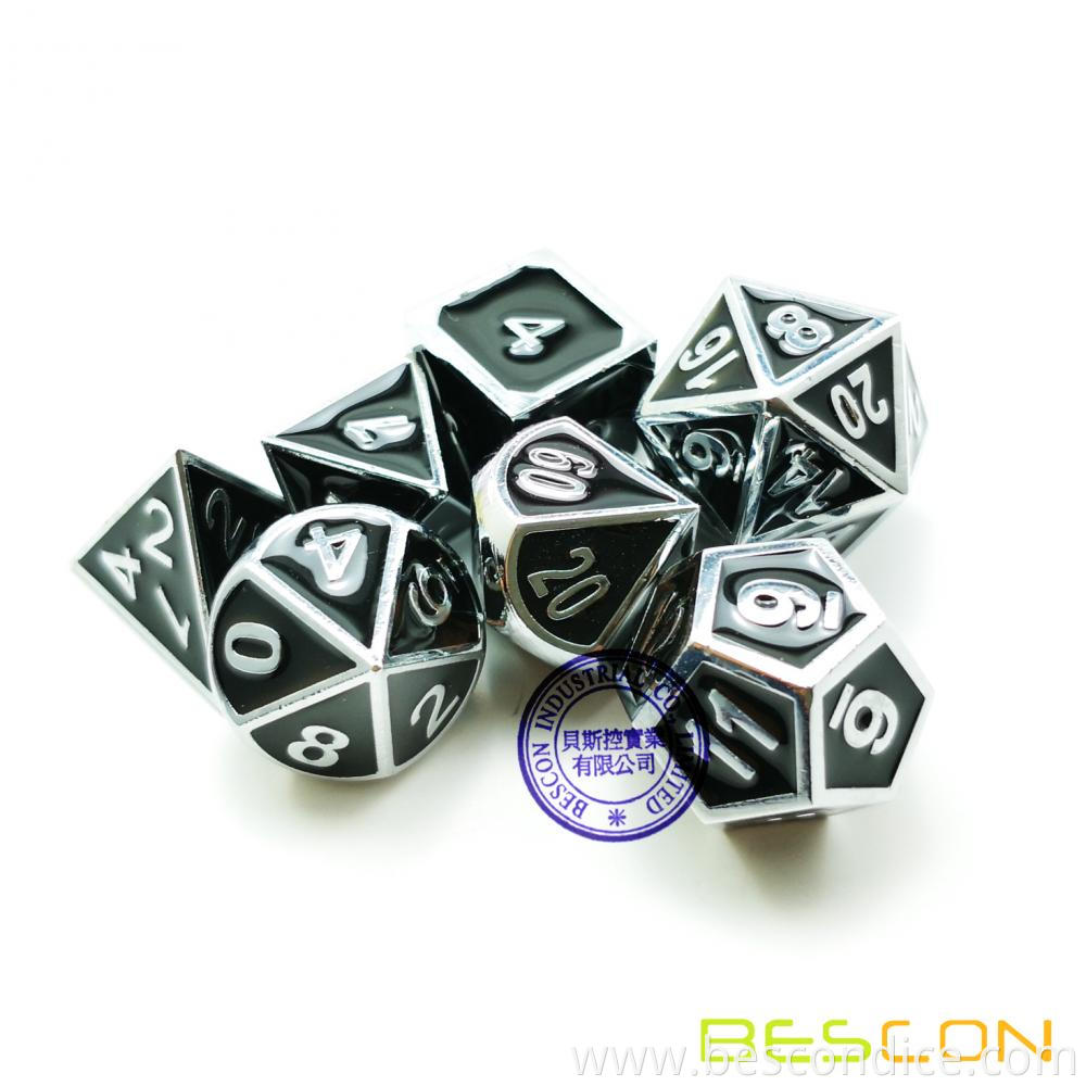 Polyhedral Metal Dice Set For Tabletop Game 3 Polyhedral Metal Dice Set For Tabletop Game 3